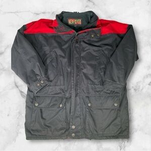 New River Vintage 90s Sailing W/ Hood Blue/Red Buttons Men's Jacket  XXL
